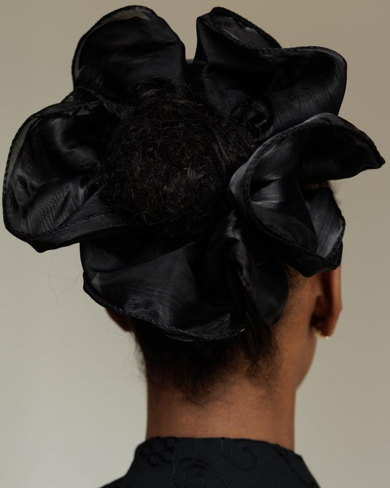 Sheer Floating Scrunchie in Midnight Magic